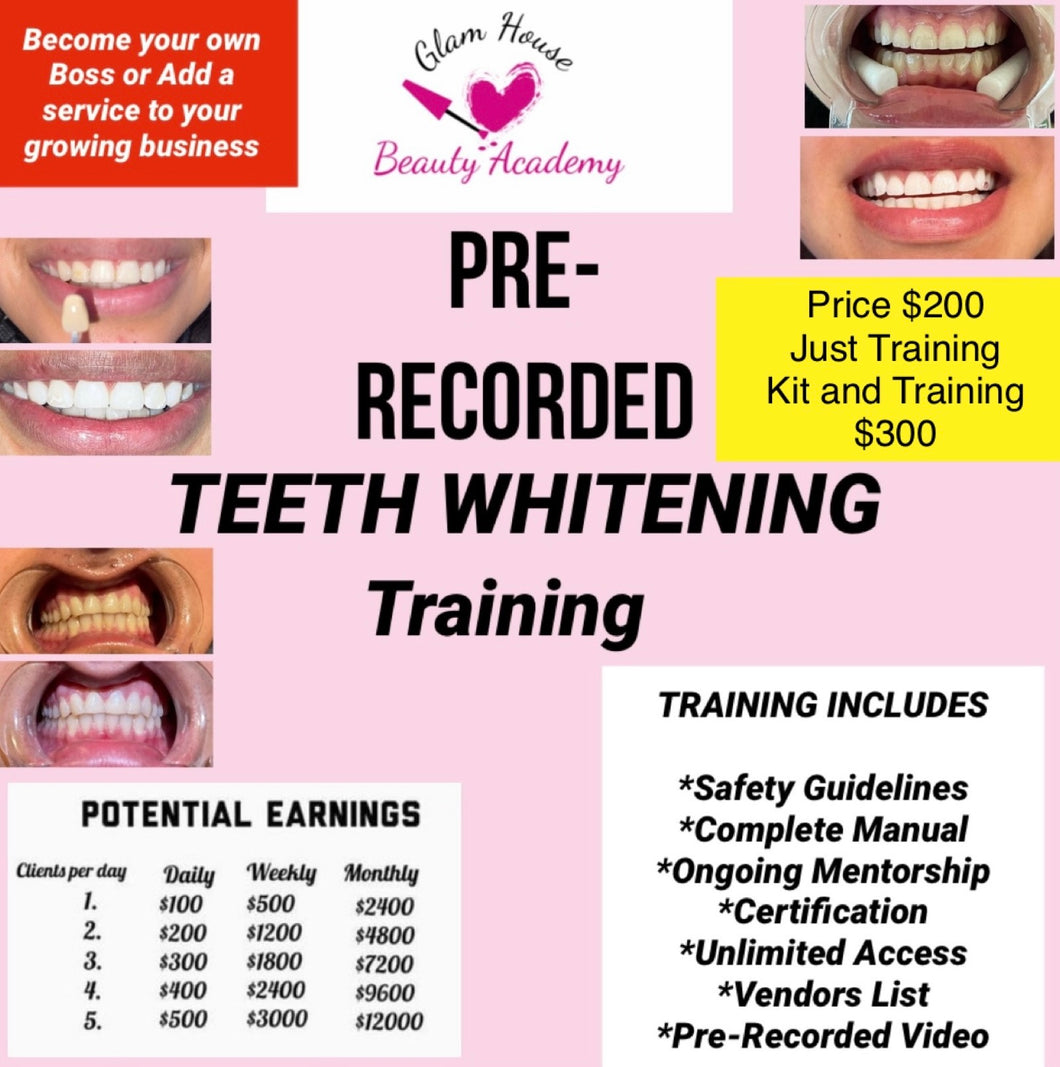 Pre-Recorded Teeth Whitening