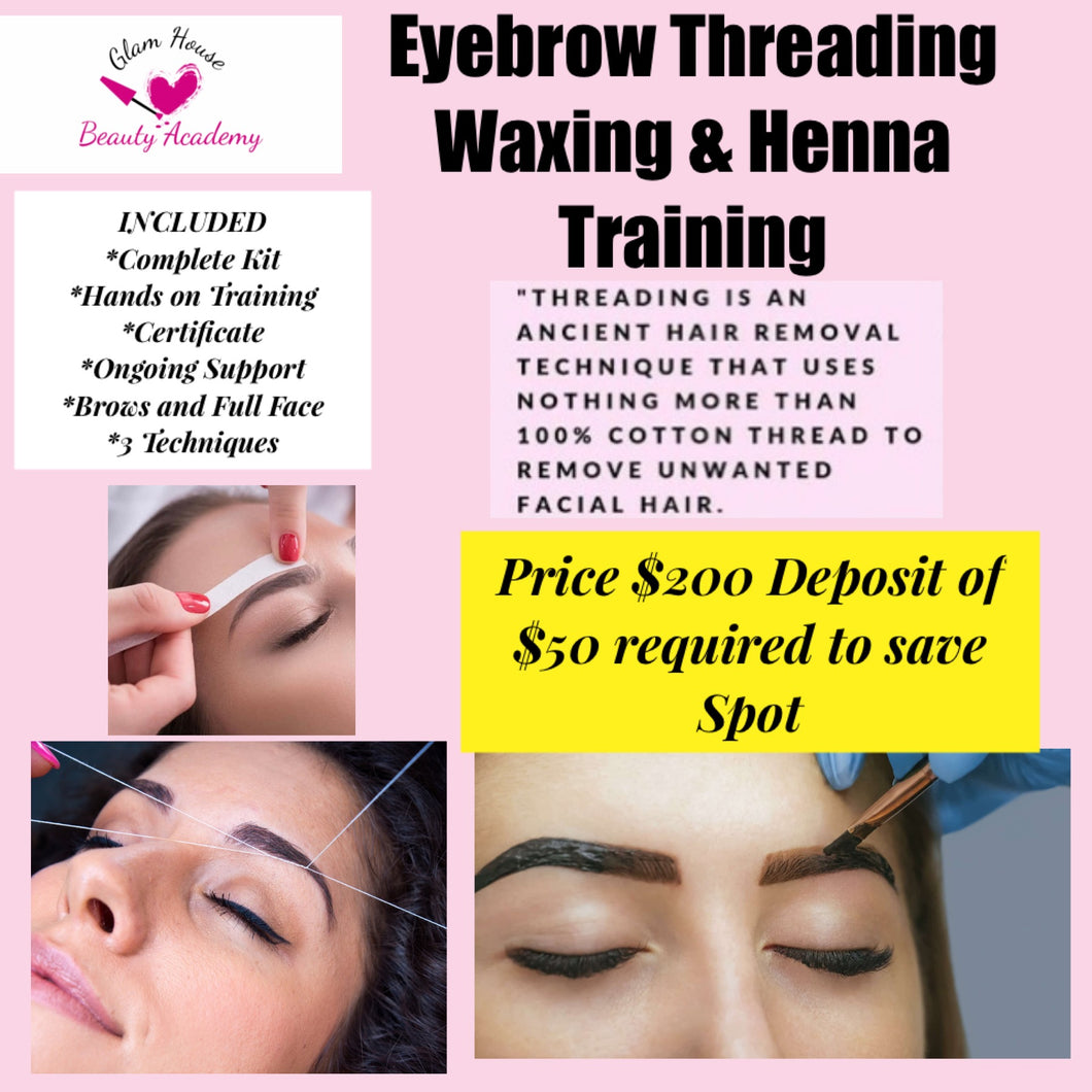 Eyebrow Threading Waxing & Henna Training