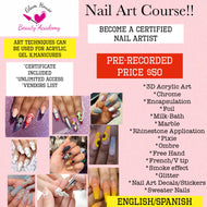 Pre-Recorded Online Nail Art Class