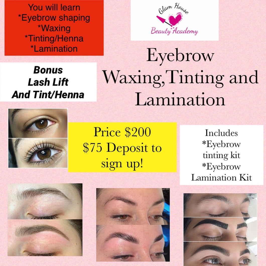 EYEBROW MASTER CLASS IN PERSON (DEPOSIT)