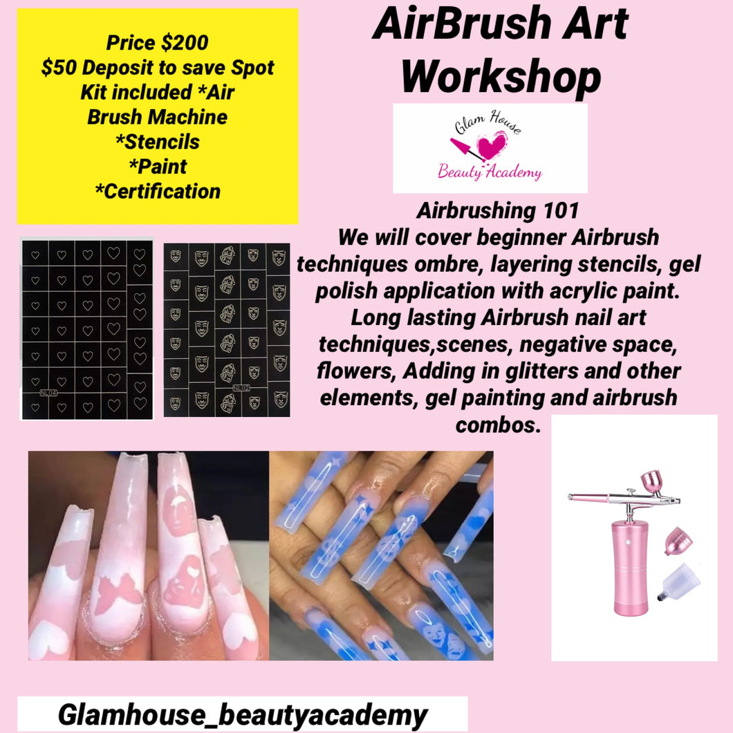 Airbrush Art Class – GlamHouse Beauty Academy and Beauty Store